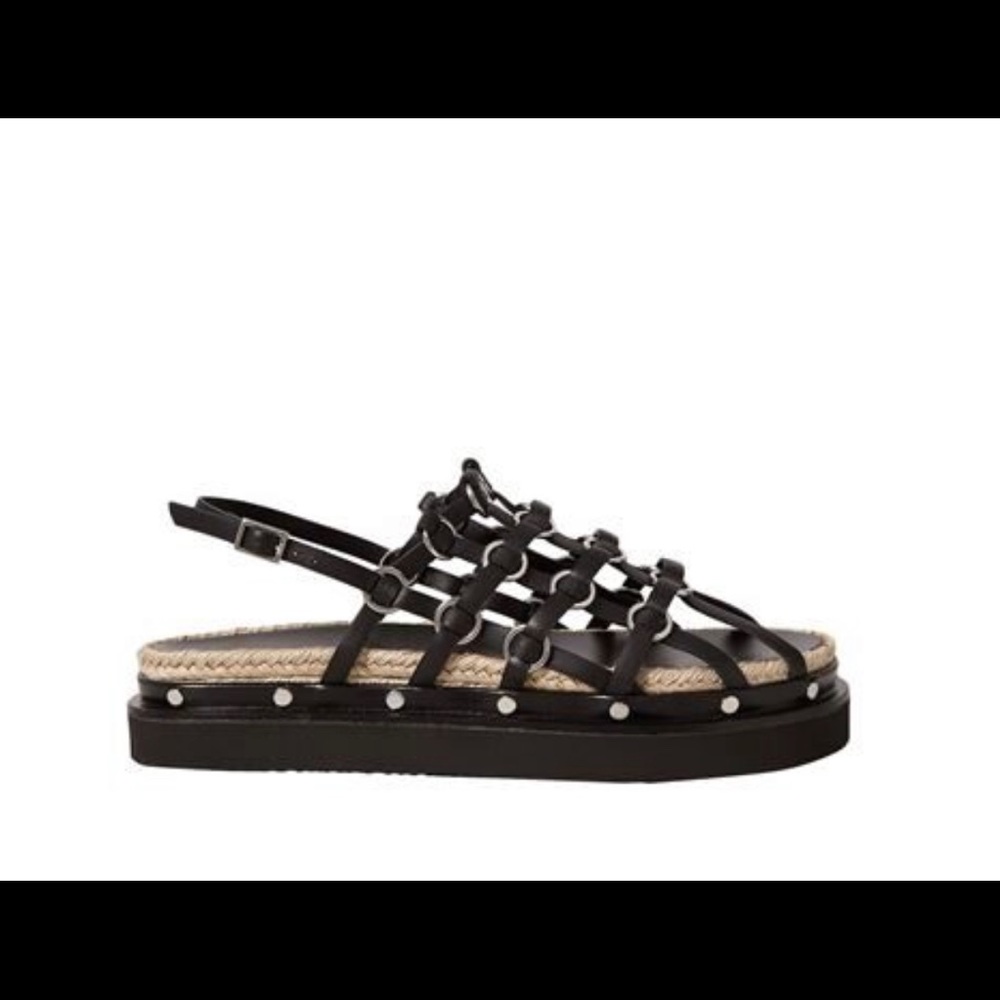 3.1 Phillip Lim Woman Yasmine Cage Leather Platform Sandals